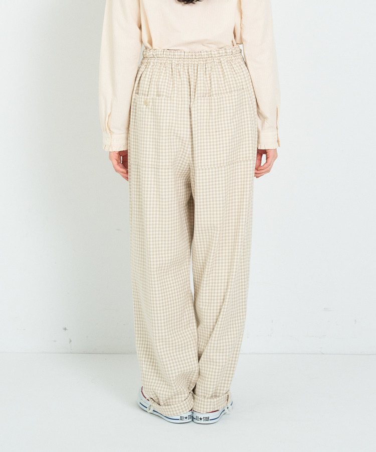 ギンガムイージーパンツ 詳細画像