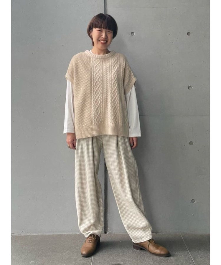 ギンガムイージーパンツ 詳細画像