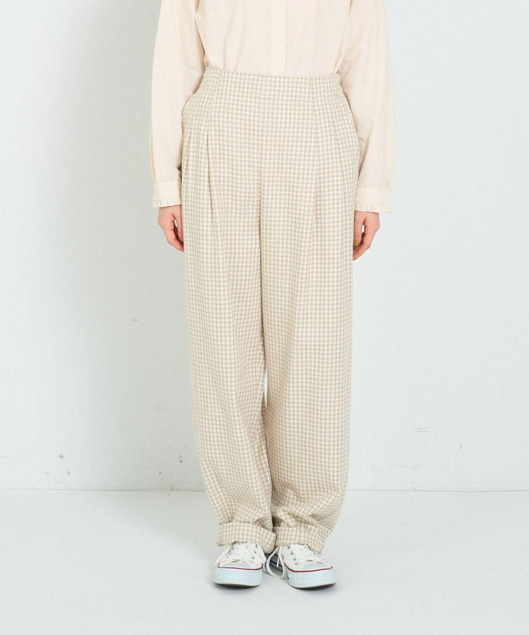 ギンガムイージーパンツ 詳細画像