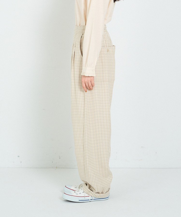 ギンガムイージーパンツ 詳細画像