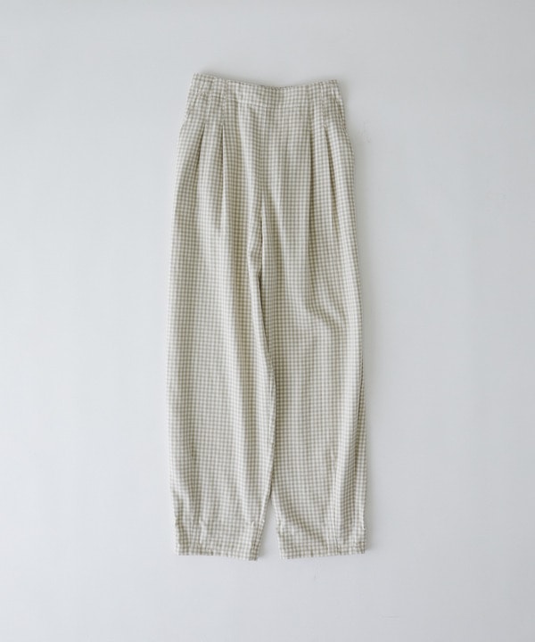 ギンガムイージーパンツ 詳細画像 ベージュ系その他