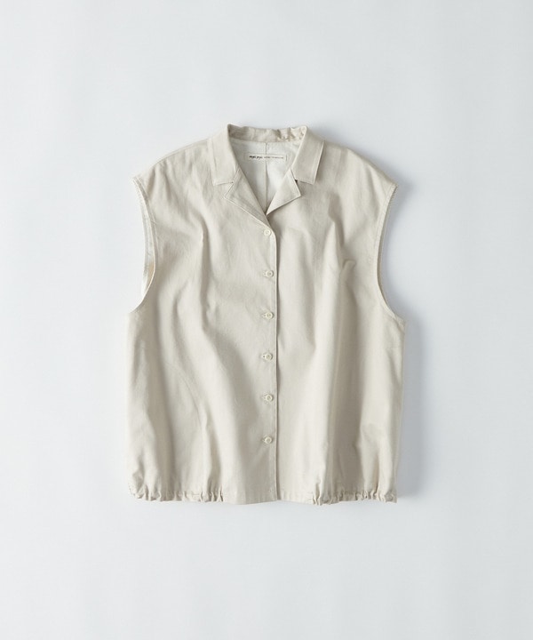 アンティークピケストレッチベスト 詳細画像 アイボリー