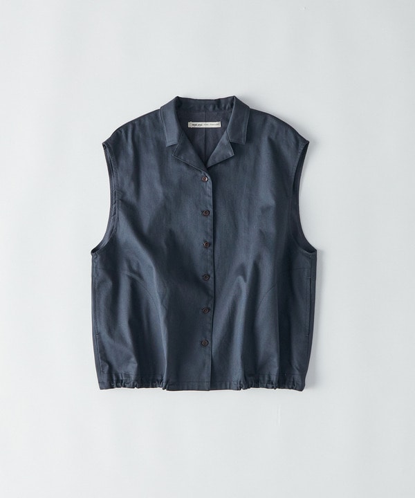 アンティークピケストレッチベスト 詳細画像 ネイビー