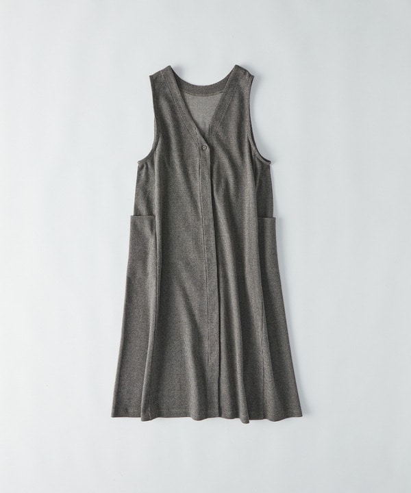 2WAYコットンポンチジャンパースカート 詳細画像 ベージュ