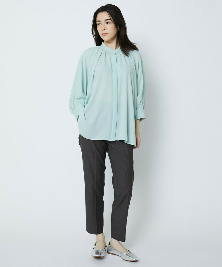 綿麻オックスストレッチパンツ 詳細画像