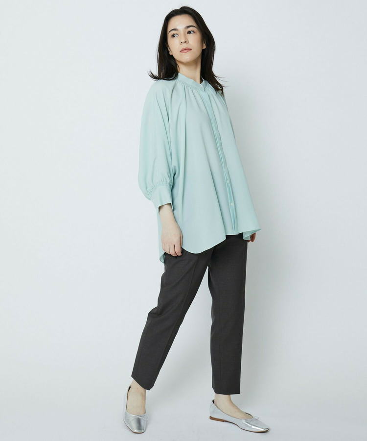 綿麻オックスストレッチパンツ 詳細画像