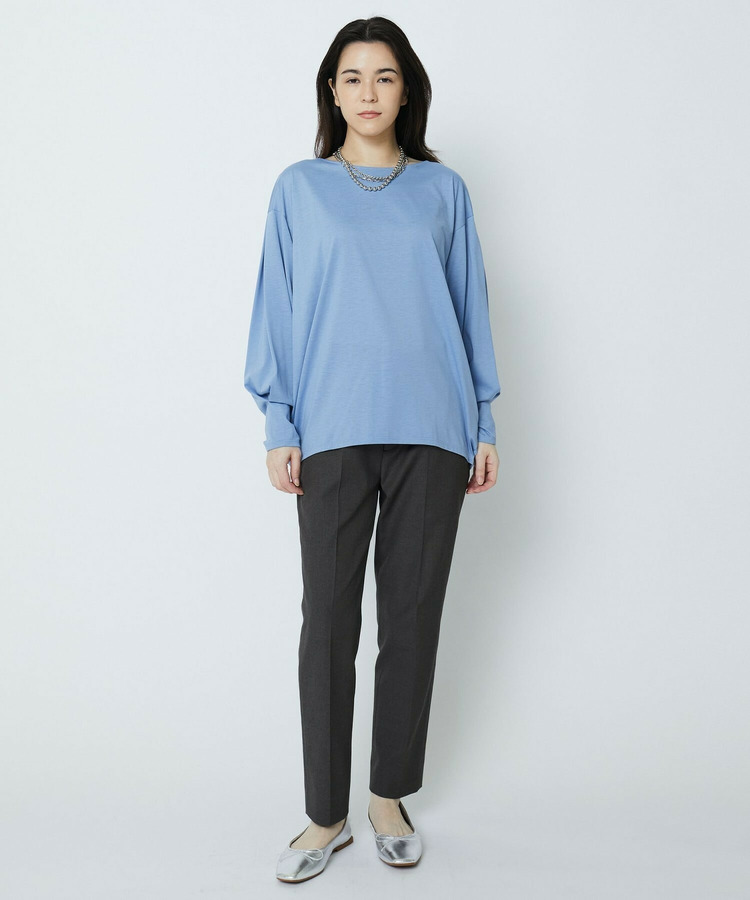 綿麻オックスストレッチパンツ 詳細画像