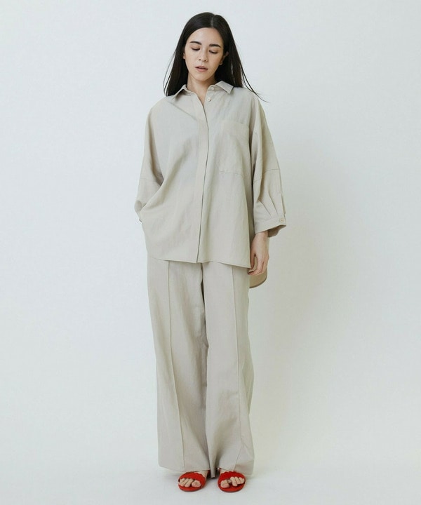 ナチュラルタンブラーイージーワイドパンツ 詳細画像