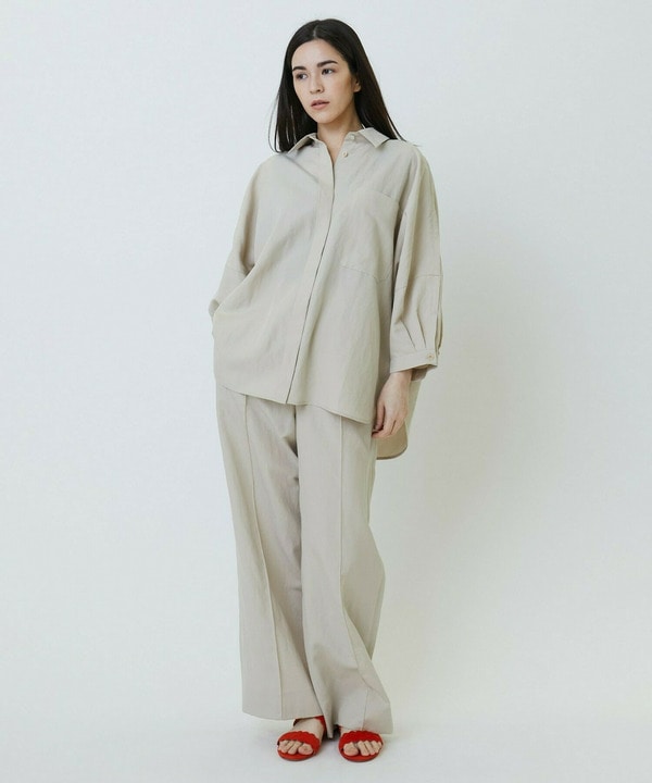 ナチュラルタンブラーイージーワイドパンツ 詳細画像