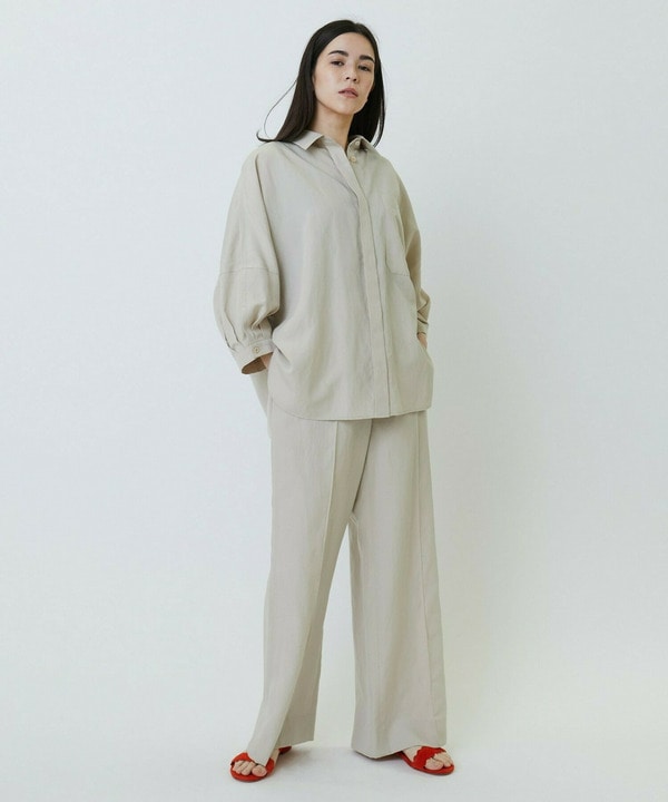 ナチュラルタンブラーイージーワイドパンツ 詳細画像