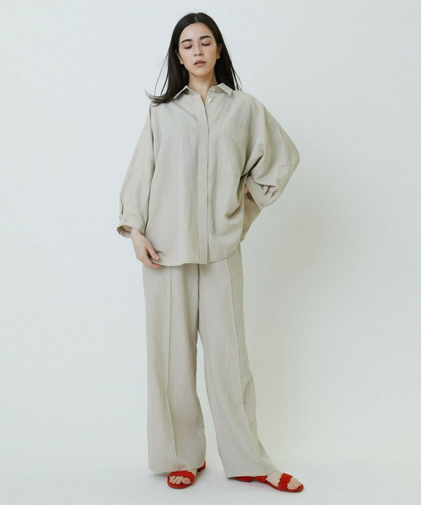 ナチュラルタンブラーイージーワイドパンツ 詳細画像