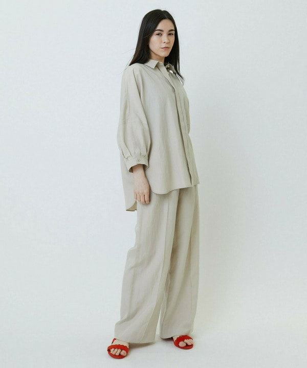 ナチュラルタンブラーイージーワイドパンツ 詳細画像