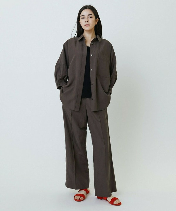 ナチュラルタンブラーイージーワイドパンツ 詳細画像