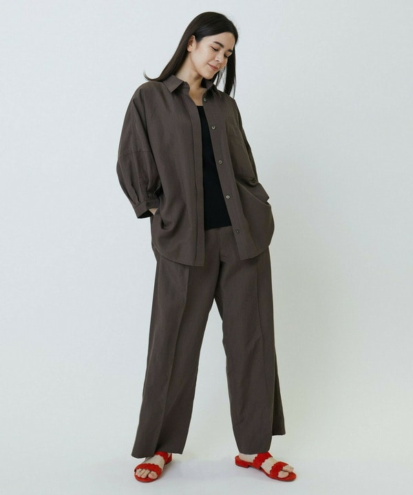 ナチュラルタンブラーイージーワイドパンツ 詳細画像