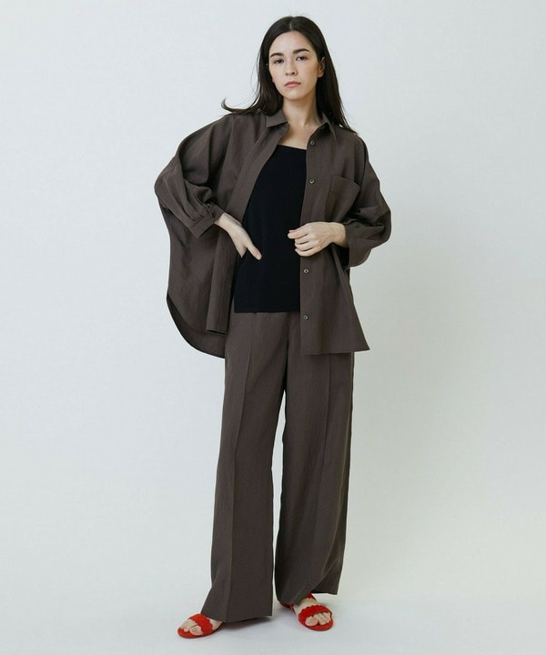 ナチュラルタンブラーイージーワイドパンツ 詳細画像