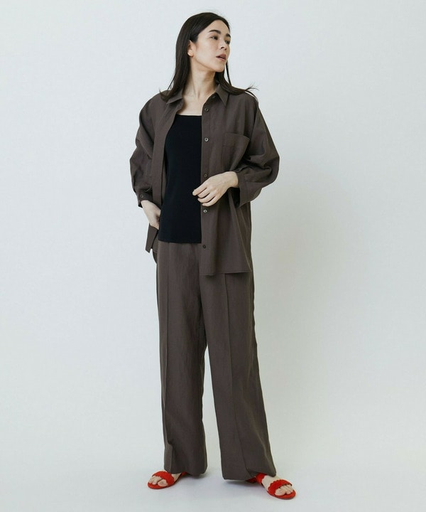 ナチュラルタンブラーイージーワイドパンツ 詳細画像