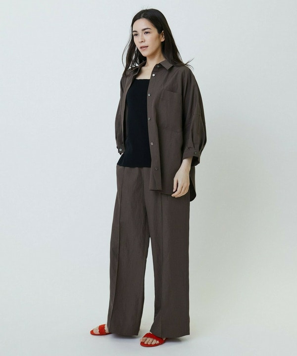 ナチュラルタンブラーイージーワイドパンツ 詳細画像