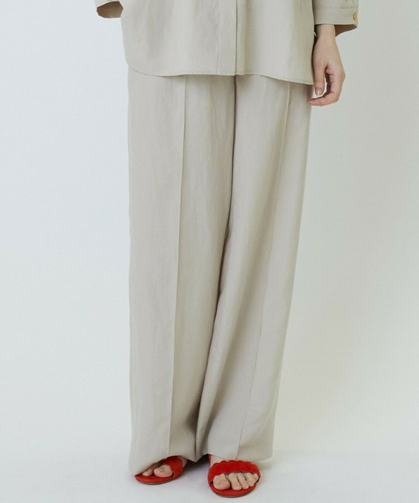 ナチュラルタンブラーイージーワイドパンツ 詳細画像 ベージュ