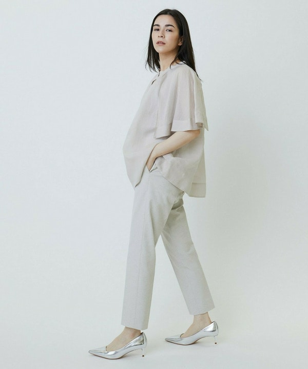 Pe麻オックスストレッチパンツ 詳細画像