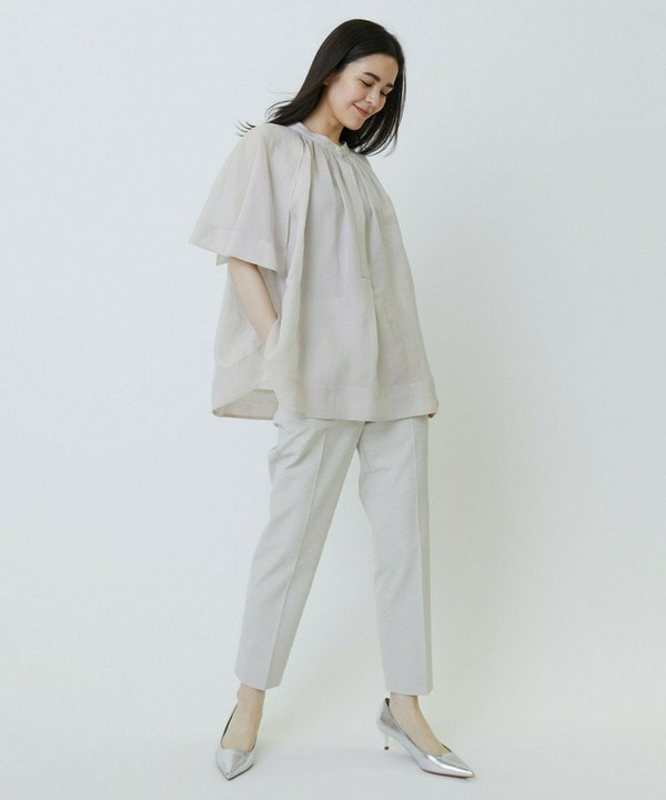 Pe麻オックスストレッチパンツ 詳細画像