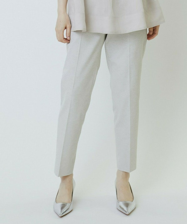 Pe麻オックスストレッチパンツ 詳細画像 オフホワイト