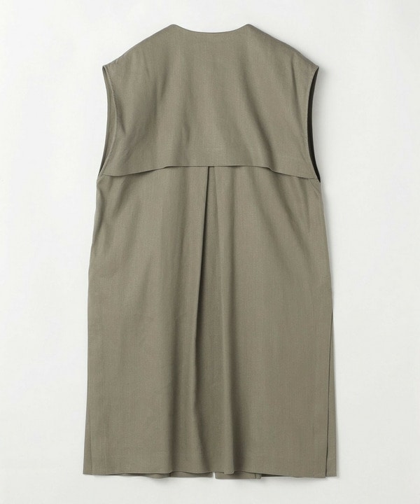 [MOGA Collection]ハイパーストレッチリネンロングジレ 詳細画像