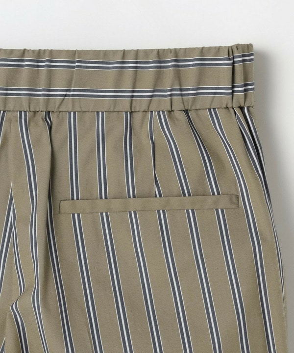 [MOGA Collection]綿ナイロンストライプワイドパンツ 詳細画像