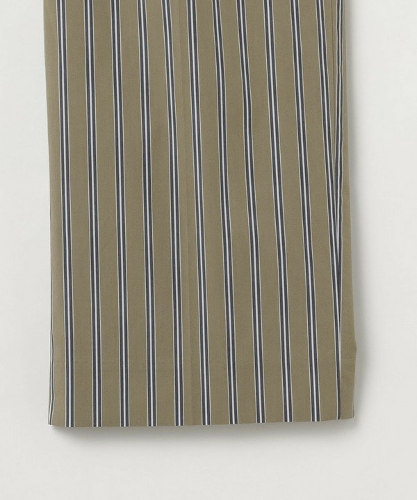 [MOGA Collection]綿ナイロンストライプワイドパンツ 詳細画像