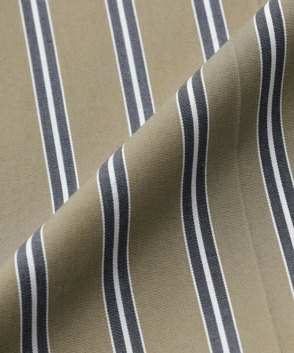 [MOGA Collection]綿ナイロンストライプワイドパンツ 詳細画像