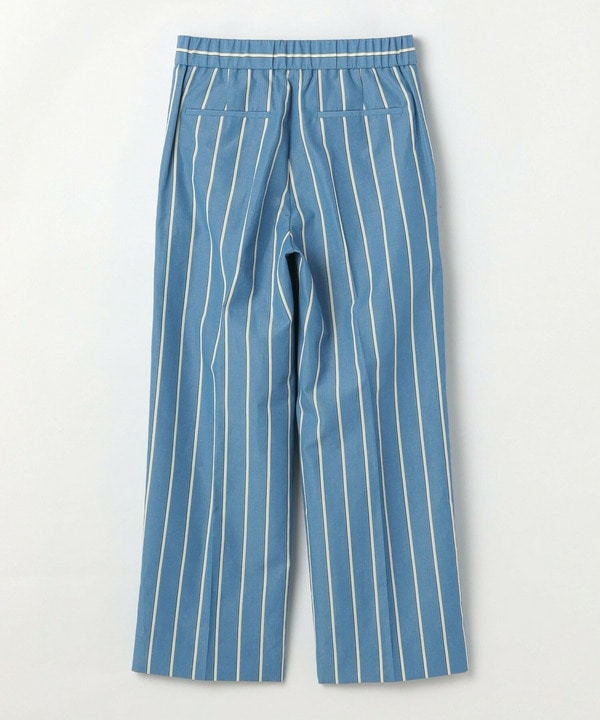 [MOGA Collection]ソフトリネンストライプワイドパンツ 詳細画像