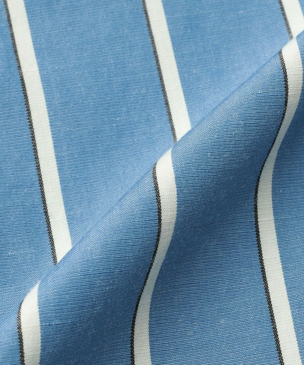 [MOGA Collection]ソフトリネンストライプワイドパンツ 詳細画像