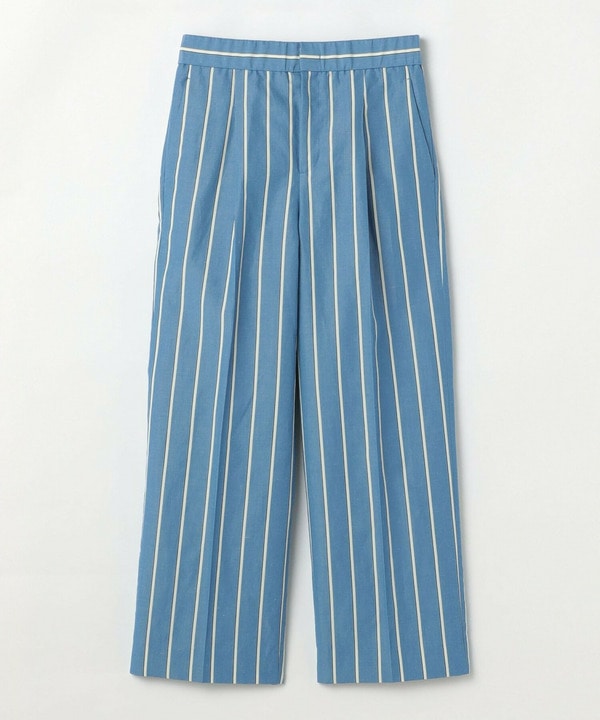 [MOGA Collection]ソフトリネンストライプワイドパンツ 詳細画像 ストライプ