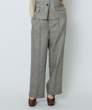 ラメリネンワイドパンツ