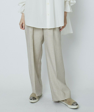 ラメリネンワイドパンツ