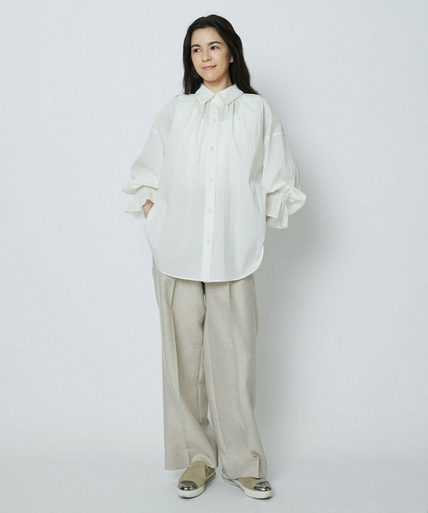 ラメリネンワイドパンツ 詳細画像