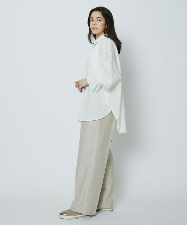 ラメリネンワイドパンツ 詳細画像