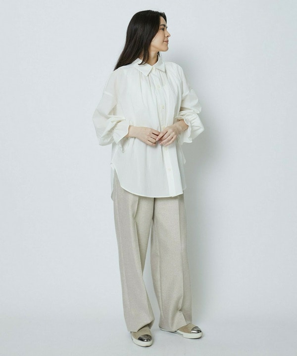 ラメリネンワイドパンツ 詳細画像
