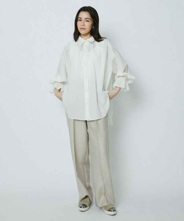 ラメリネンワイドパンツ 詳細画像