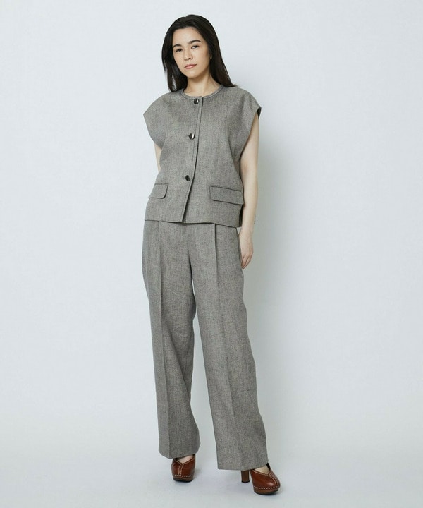 ラメリネンワイドパンツ 詳細画像