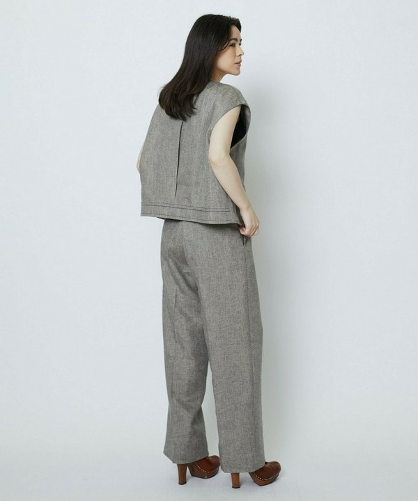 ラメリネンワイドパンツ 詳細画像