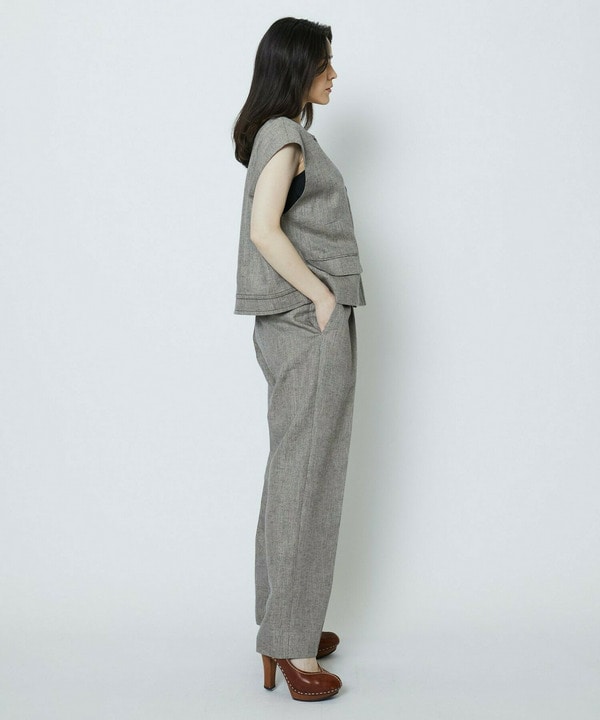 ラメリネンワイドパンツ 詳細画像