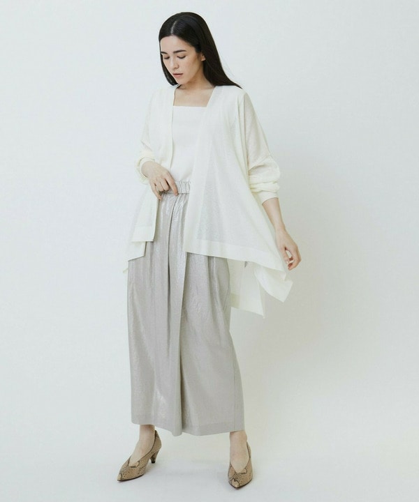 Li/R箔プリントタックIラインスカート 詳細画像