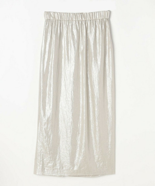 Li/R箔プリントタックIラインスカート 詳細画像