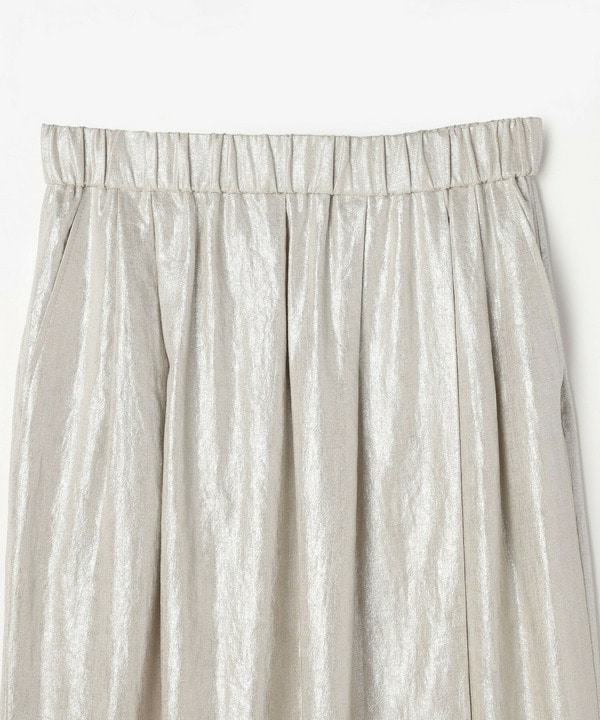 Li/R箔プリントタックIラインスカート 詳細画像