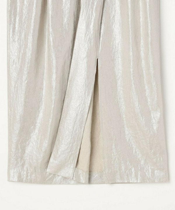 Li/R箔プリントタックIラインスカート 詳細画像