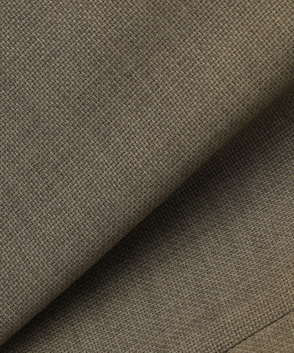 麻調メッシュノーカラーショートジャケット 詳細画像