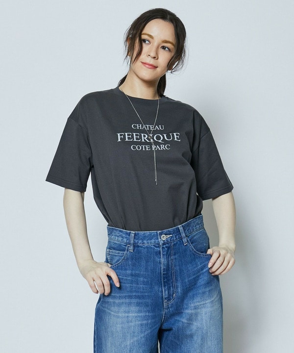 Suai-mai天竺ロゴTシャツ 詳細画像 チャコールグレー