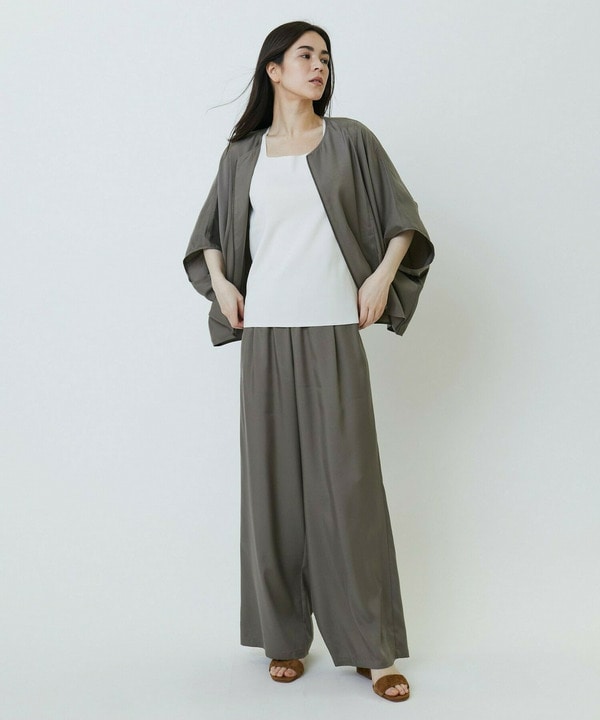キュプラツイルワイドパンツ 詳細画像