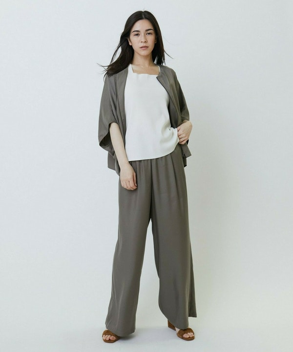キュプラツイルワイドパンツ 詳細画像