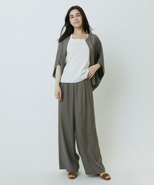 キュプラツイルワイドパンツ 詳細画像